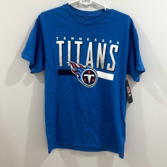 NFL Tennessee Titans blue graphic print logo tshirt size medium NWT - Picture 1 of 5